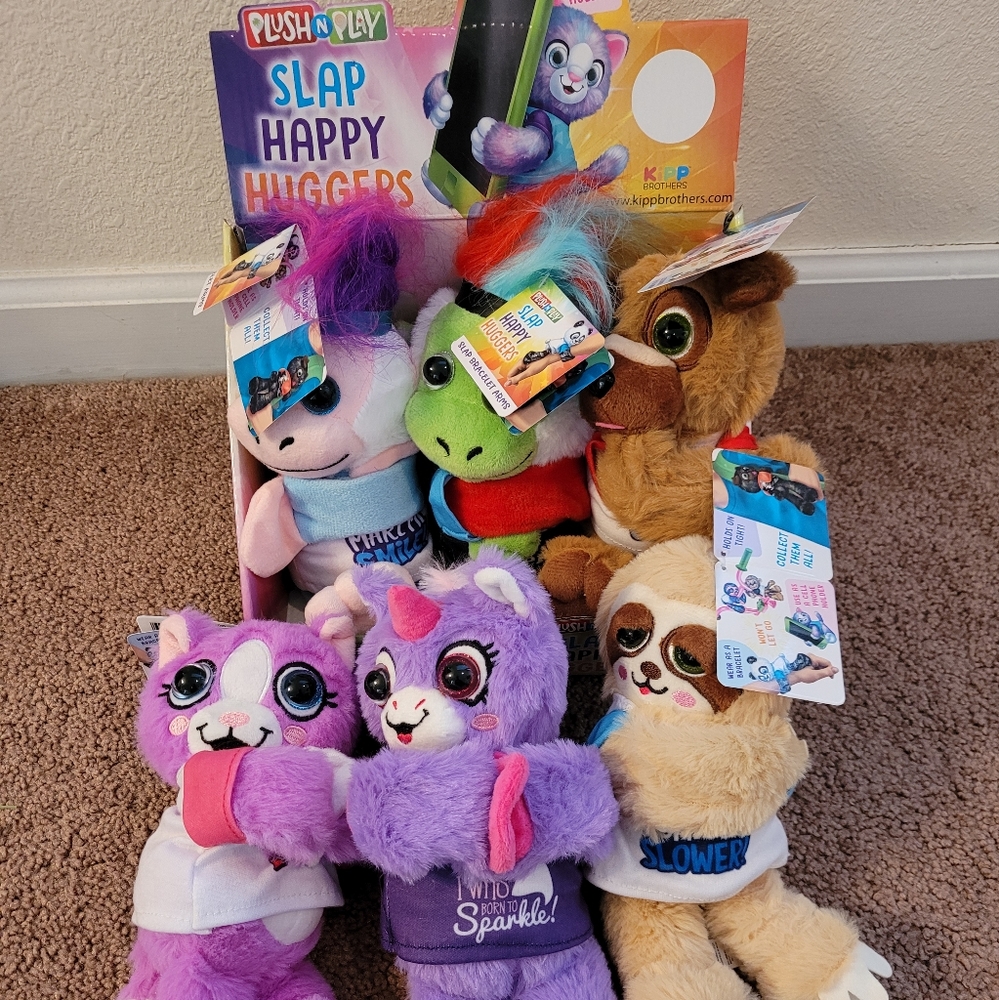 animal plush slap bracelets